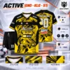 Áo Bóng Đá Không Logo ACTIVE màu vàng