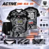 Áo Bóng Đá Không Logo ACTIVE màu xám