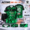 Áo Bóng Đá Không Logo ACTIVE màu xanh lá