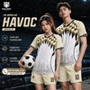 Áo bóng đá không logo HAVOC màu kem