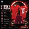 Áo bóng đá không logo STRIKE màu đỏ