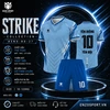 Áo bóng đá không logo STRIKE màu xanh nhạt