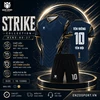 Áo bóng đá không logo STRIKE màu xanh than