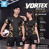 Áo bóng đá không logo VORTEX màu đen