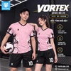 Áo bóng đá không logo VORTEX màu hồng nhạt