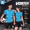 Áo bóng đá không logo VORTEX màu xanh ya