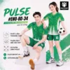 Áo bóng đá không logo PULSE màu xanh lá