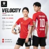 Áo bóng đá không logo VELOCITY màu đỏ