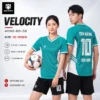 Áo bóng đá không logo VELOCITY màu xanh ngọc
