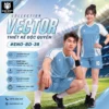 Áo bóng đá không logo VECTOR màu xanh da trời