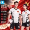 Áo bóng đá không logo REACTOR màu trắng