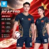 Áo bóng đá không logo REACTOR màu xanh than