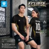 Áo bóng đá không logo ECLIPSE màu đen
