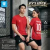 Áo bóng đá không logo ECLIPSE màu đỏ