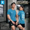 Áo bóng đá không logo ECLIPSE màu xanh ya