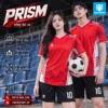 Áo bóng đá không logo PRISM màu đỏ