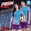 Áo bóng đá không logo PRISM màu xanh ya