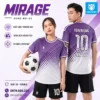 Áo bóng đá không logo MIRAGE màu tím