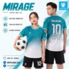 Áo bóng đá không logo MIRAGE màu xanh lý