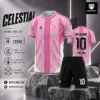 Áo bóng đá không logo CELESTIAL màu hồng