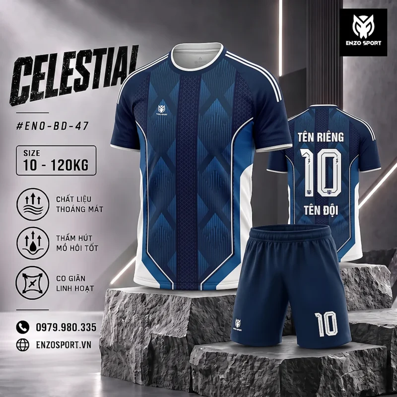 Áo Bóng Đá Không Logo CELESTIAL (7 Màu)