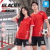 Áo bóng đá không logo GLACIER màu đỏ