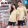 Áo bóng đá không logo GLACIER màu kem