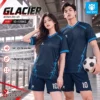 Áo bóng đá không logo GLACIER màu xanh than