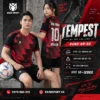Áo bóng đá không logo TEMPEST màu đen