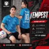 Áo bóng đá không logo TEMPEST màu xanh ya